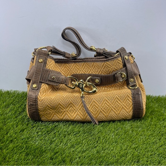 Francesco Biasia Shoulder bag Brown Brown Women’s  Authentic - Picture 1 of 10